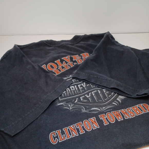 Harley Davidson Genuine 1909 V-Twin Black Mens Large 2005 Biker Wolverine NO TAG - Picture 11 of 11